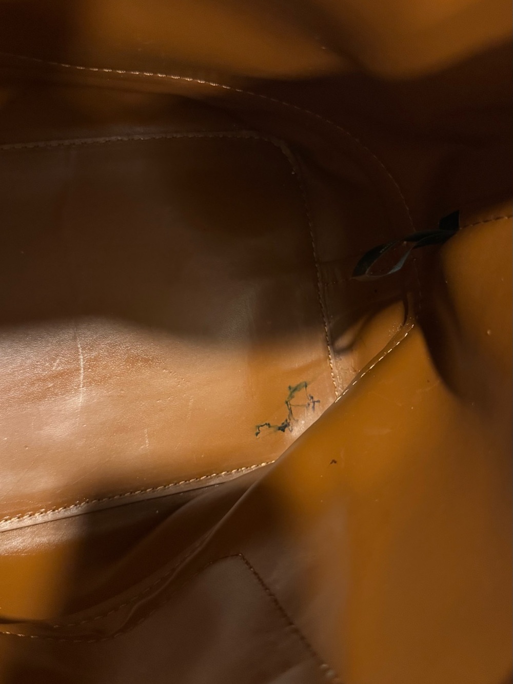 GUESS Pink Tote Bag with Tan Handles - Picture 4 of 9